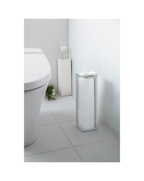 Distributeur de papier toilette Tower blanc - 11.5x11.5x38.5 cm