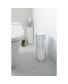 Distributeur de papier toilette Tower blanc - 11.5x11.5x38.5 cm