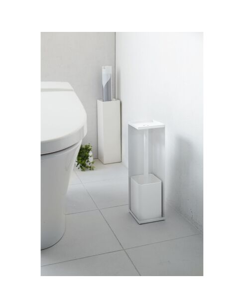 Distributeur de papier toilette Tower blanc - 11.5x11.5x38.5 cm