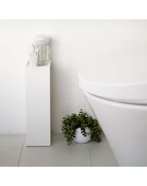 Distributeur de papier toilette Tower blanc - 11.5x11.5x38.5 cm