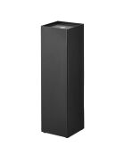 Distributeur de papier toilette Tower noir - 11.5x11.5x38.5 cm