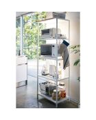 Rack de stockage 5 niveaux Tower blanc - 60x46.5x170 cm
