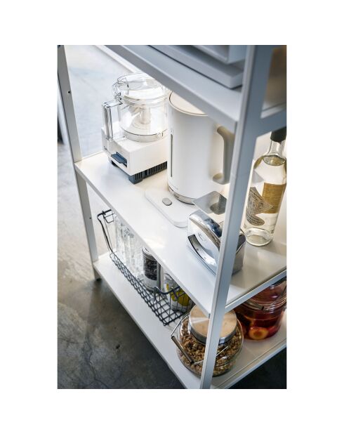 Rack de stockage 5 niveaux Tower blanc - 60x46.5x170 cm