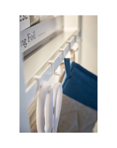 Rack de stockage 5 niveaux Tower blanc - 60x46.5x170 cm