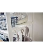 Rack de stockage 3 niveaux Tower blanc - 60x46.5x90 cm