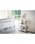 Rack de stockage 3 niveaux Tower blanc - 60x46.5x90 cm