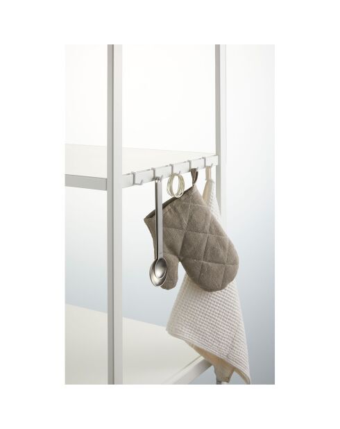 Rack de stockage 5 niveaux Tower blanc - 60x46.5x170 cm