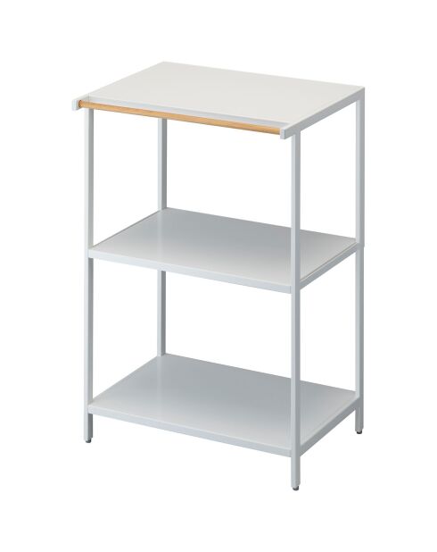 Rack de stockage 3 niveaux Tower blanc - 60x46.5x90 cm
