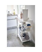 Rack de stockage 3 niveaux Tower blanc - 60x46.5x90 cm