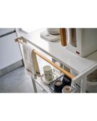 Rack de stockage 3 niveaux Tower blanc - 60x46.5x90 cm
