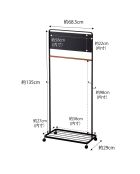 Porte-manteaux pour enfants Tower noir - 68.5x33x140 cm