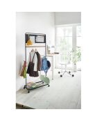 Porte-manteaux pour enfants Tower noir - 68.5x33x140 cm
