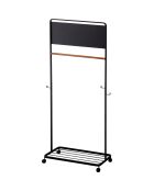 Porte-manteaux pour enfants Tower noir - 68.5x33x140 cm