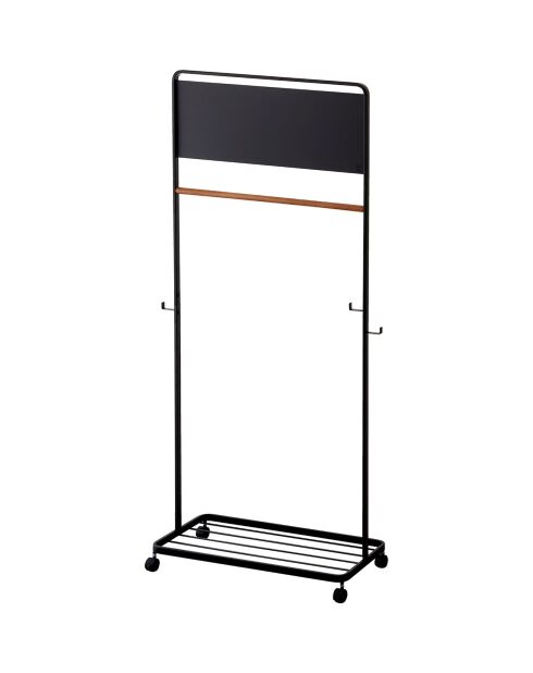 Tower schwarze Kindergarderobe - 68,5 x 33 x 140 cm