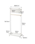 Porte-manteaux pour enfants Tower blanc - 68.5x33x140 cm