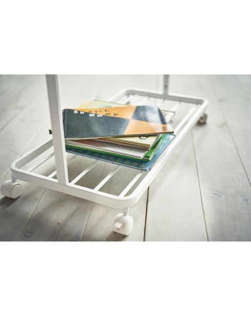 Porte-manteaux pour enfants Tower blanc - 68.5x33x140 cm