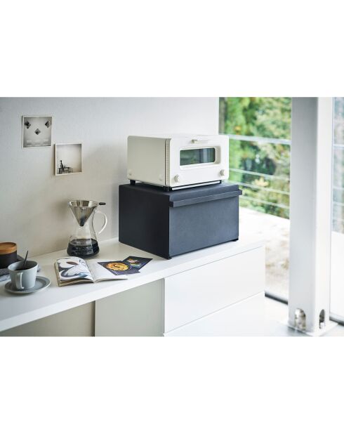 Tower brooddoos zwart - 40x34,5x24 cm