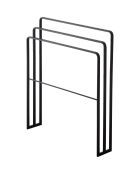 Porte-serviettes de bain Tower 3 barres noir - 70x14x81 cm
