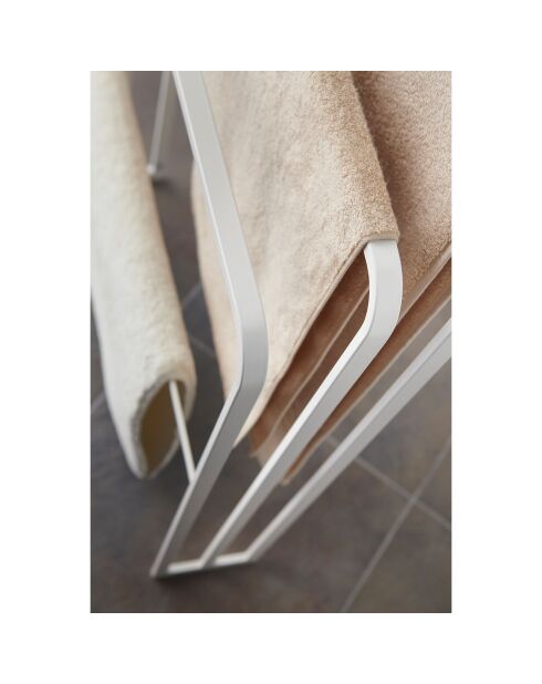 Porte-serviettes de bain Tower 3 barres blanc - 70x14x81 cm
