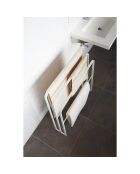 Porte-serviettes de bain Tower 3 barres blanc - 70x14x81 cm