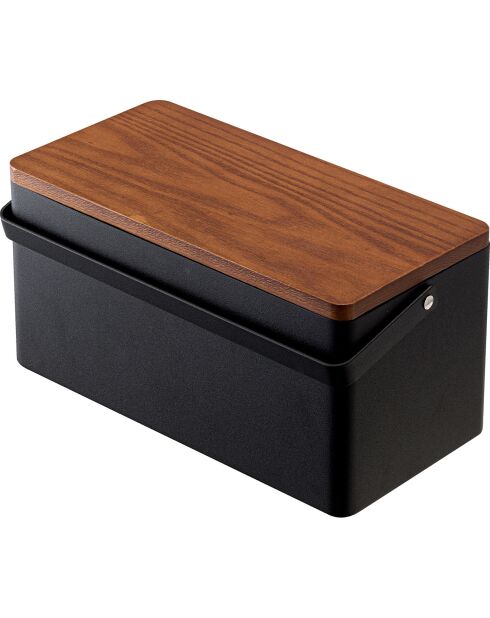 Boîte à couture Tower noire - 27x14x13.5 cm