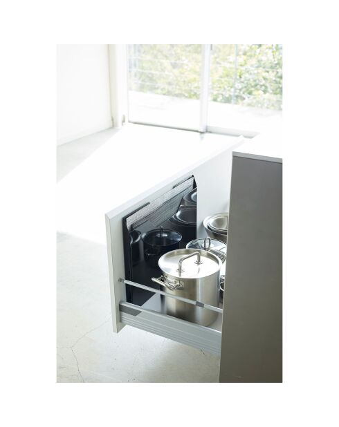 Boîte de rangement pour sets de table Tower noire - 50.5x36.5 cm