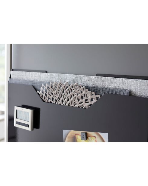 Boîte de rangement pour sets de table Tower noire - 50.5x36.5 cm