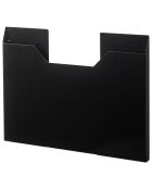 Boîte de rangement pour sets de table Tower noire - 50.5x36.5 cm