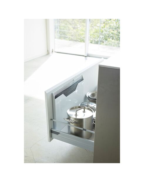 Aufbewahrungsbox für Tischsets in Towerform, 50,5 x 36,5 cm, weiß