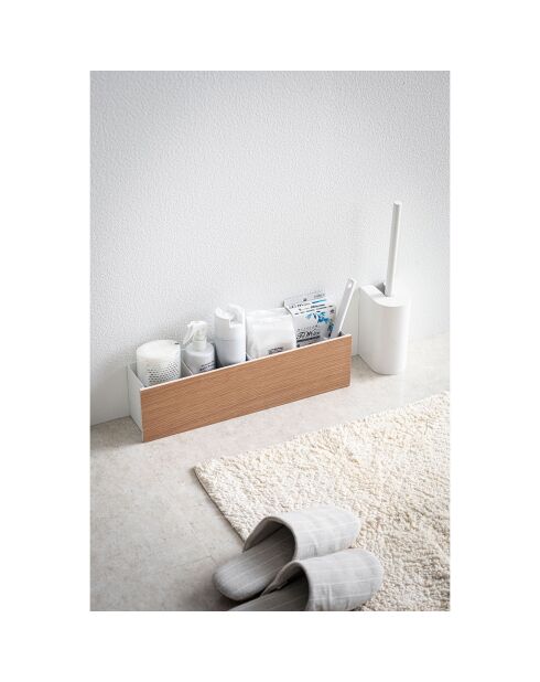 Boîte organisateur Rin blanche - 45x9.5x12 cm