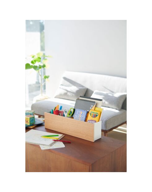Boîte organisateur Rin blanche - 45x9.5x12 cm