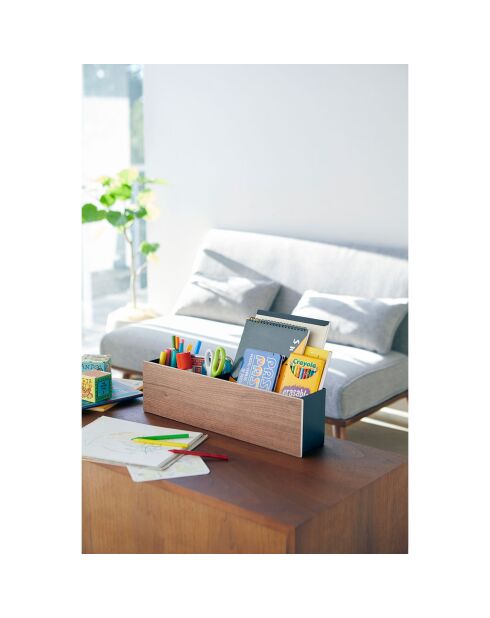 Boîte organisateur Rin noire - 45x9.5x12 cm