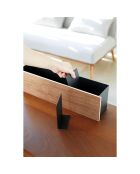 Boîte organisateur Rin noire - 45x9.5x12 cm