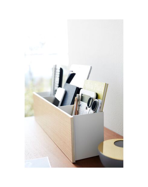Boîte organisateur Rin blanche - 45x9.5x12 cm