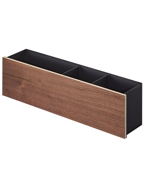 Boîte organisateur Rin noire - 45x9.5x12 cm
