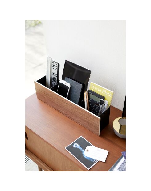 Boîte organisateur Rin noire - 45x9.5x12 cm