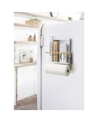Support de cuisine latéral magnétique Tosca blanc - 32x9.5x20 cm