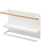 Support de cuisine latéral magnétique Tosca blanc - 32x9.5x20 cm