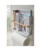 Support de cuisine latéral magnétique Tosca blanc - 32x9.5x20 cm