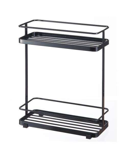 Porte-savon Tower noir - 28x12x33.5 cm