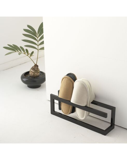 Porte-pantoufles Line noir - 42x10.5x14 cm