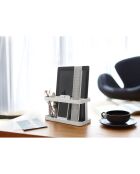 Organisateur de bureau ou salon Tower blanc - 21x8.5x10.5 cm