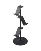 Support pour manettes de jeu noir - 17x17x38.5 cm
