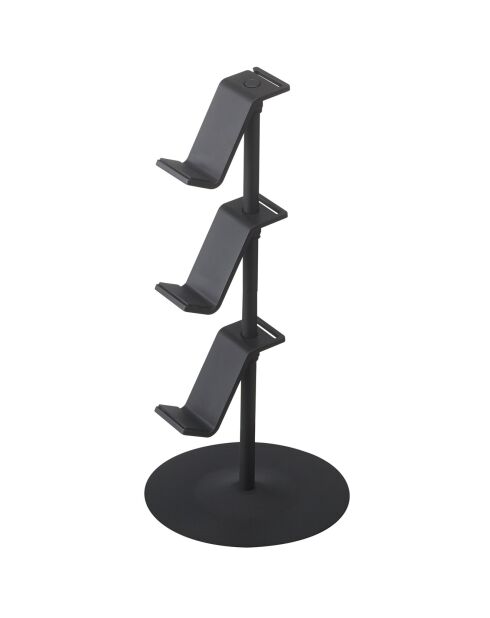 Support pour manettes de jeu noir - 17x17x38.5 cm
