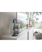 Support pour manettes de jeu noir - 17x17x38.5 cm