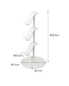 Support pour manettes de jeu blanc - 17x17x38.5 cm