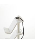 Support pour manettes de jeu blanc - 17x17x38.5 cm