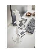 Support pour manettes de jeu blanc - 17x17x38.5 cm