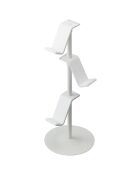Support pour manettes de jeu blanc - 17x17x38.5 cm
