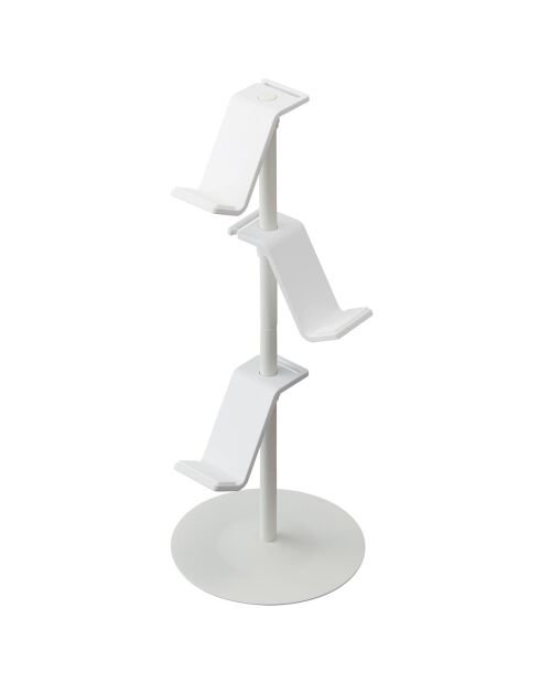 Support pour manettes de jeu blanc - 17x17x38.5 cm
